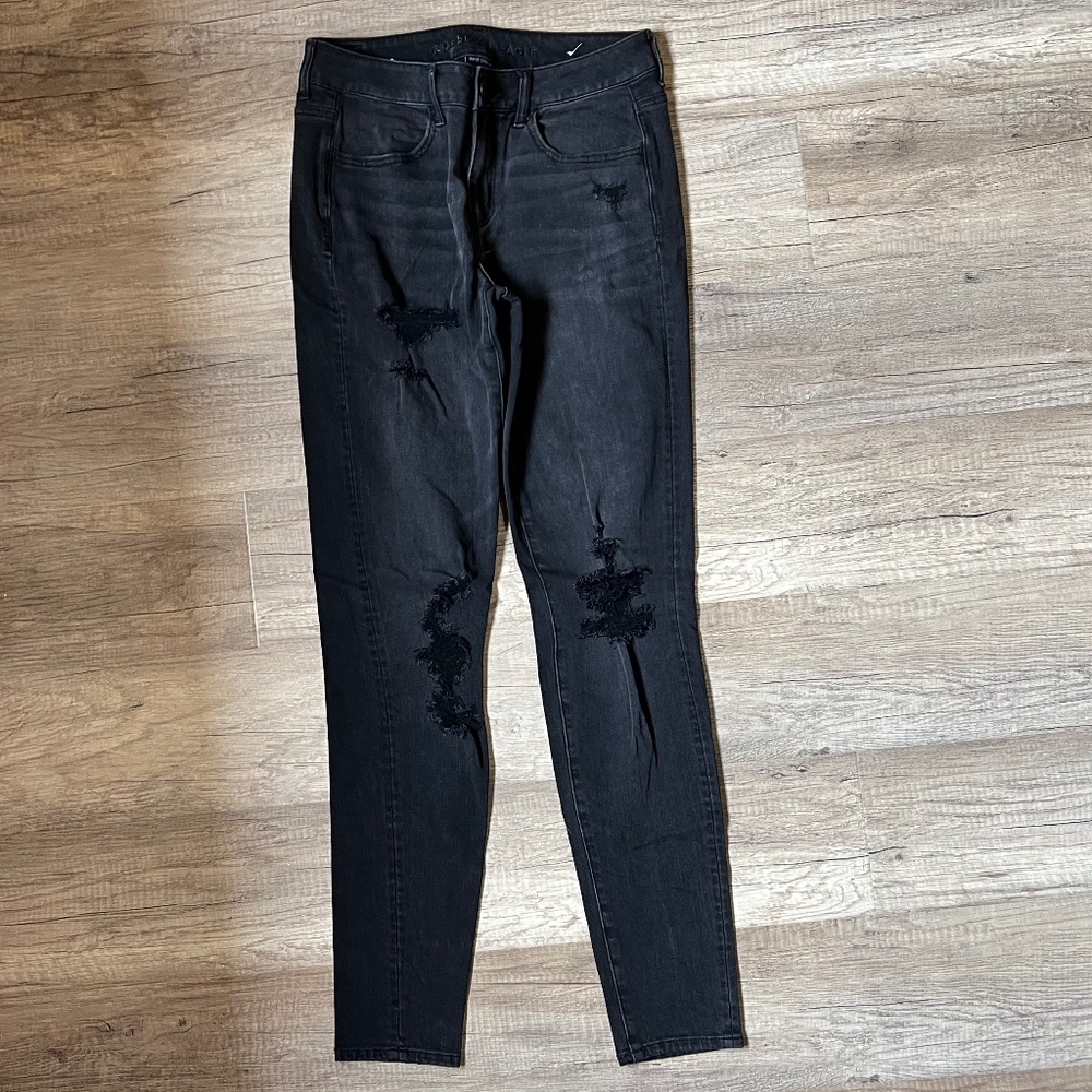 AMERICAN EAGLE Super Stretch Jeans (Size 8 Long)